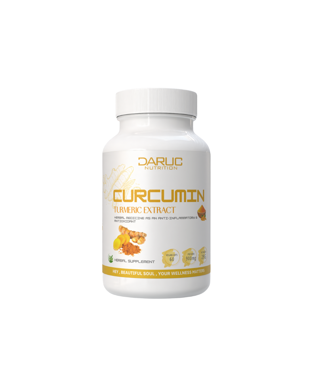 Curcumin (Turmeric Extract) 60 vegan capsules Curcumin (Turmeric Extract) 60 vegan capsules Daruc Daruc Sport Nutrition online store